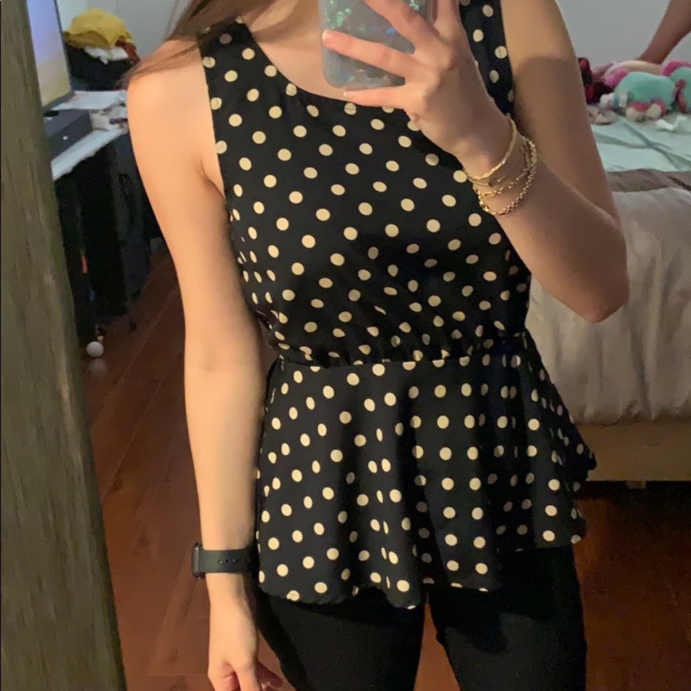 Polka dot top